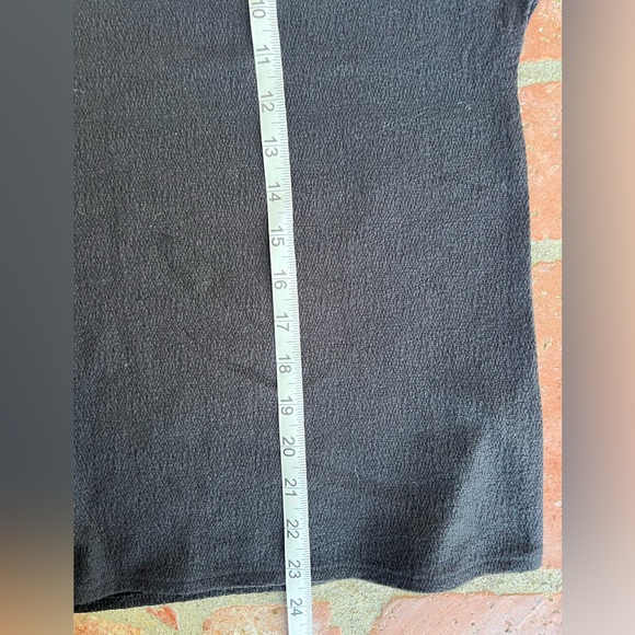 Madewell Texture & Thread Black V Neck Short Sleeve Top size XXL - Picture 8 of 9